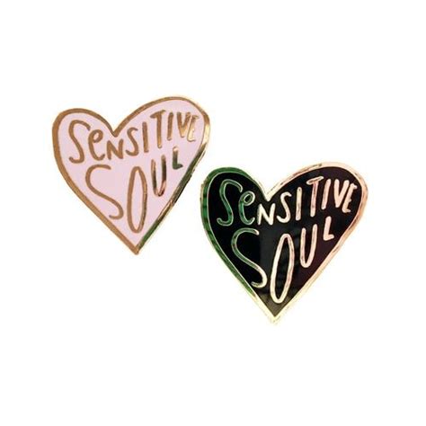 Sensitive Soul Enamel Pin Enamel Pins Feminist Enamel Pins Pin And