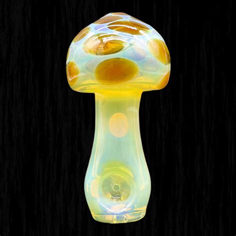 Mellow Portobello Mushroom Glass Pipe Chameleon Glass