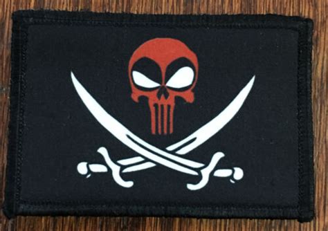 Blackbeard The Pirate Morale Patch Tactical Military Usa Hook Badge