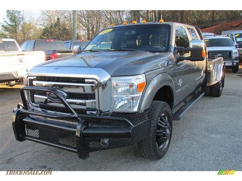 2012 Ford F350 Super Duty Lariat Crew Cab 4x4 Dually In Sterling Grey