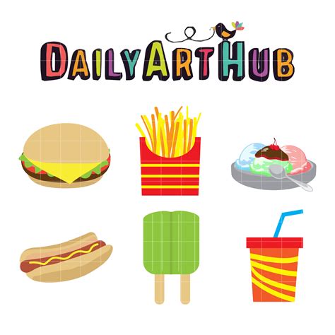 Kids Favorite Foods Clip Art Set Daily Art Hub Free Clip Art Everyday