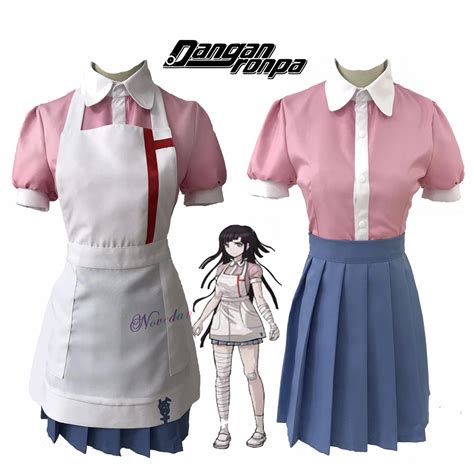 Details About Super DanganRonpa Mikan Tsumiki Cosplay Costume Pink Uniform Outfit Kits