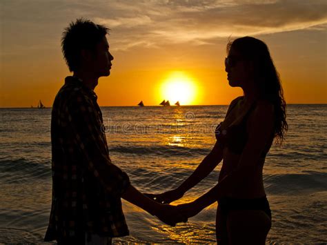 Couple At At The Beach Stock Image Image Of Couple Love 23389105