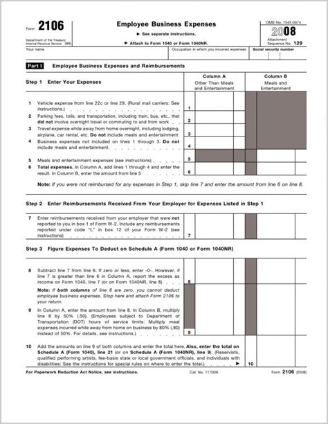 Irs Form 1040 Worksheets