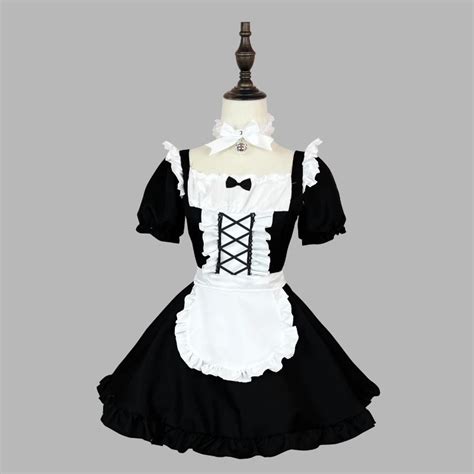 Plus Size Retro Maid Dress Anime Cosplay Sexy Costumes Lolita Girl