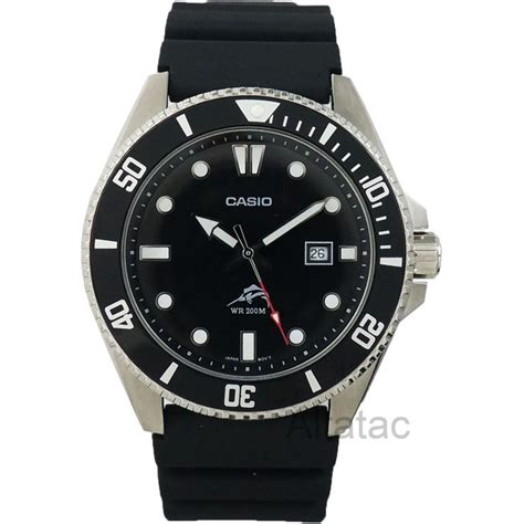 Casio Mdv106 1a Men S Duro 200m Analog Diver S Watch W Black Resin Band Ebay Casio Watches