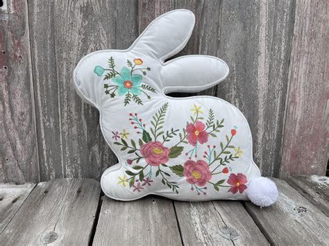 Embroidered Fabric Easter Bunny Plush Keleas Florals