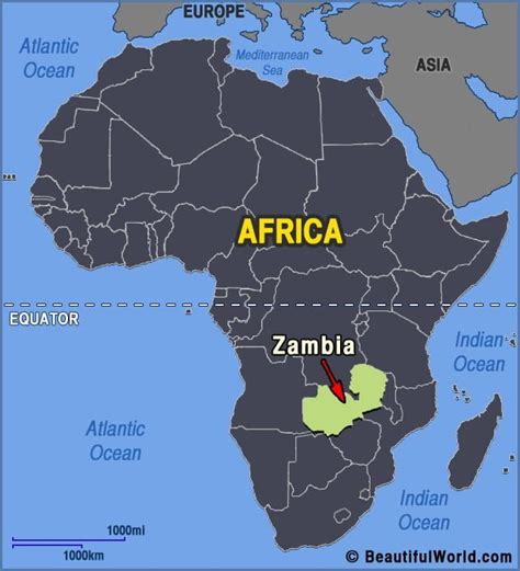 Map Of Zambia Facts And Information Beautiful World Travel Guide