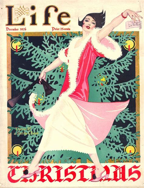 Life Magazine December 1926 Coles Phillips Christmas Cover Digital