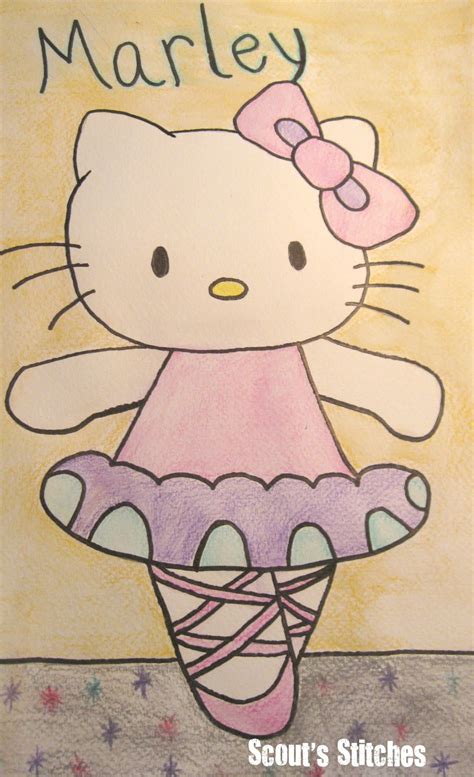 You can edit any of drawings via our online image editor before downloading. All The Joy: Water Color Pencil Drawing of Hello Kitty