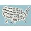 Map Of United States America  Pre Designed Illustrator Graphics
