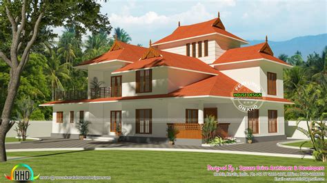 Traditional 4 Bedroom Home 3738 Sq Ft Kerala Home Design And Floor