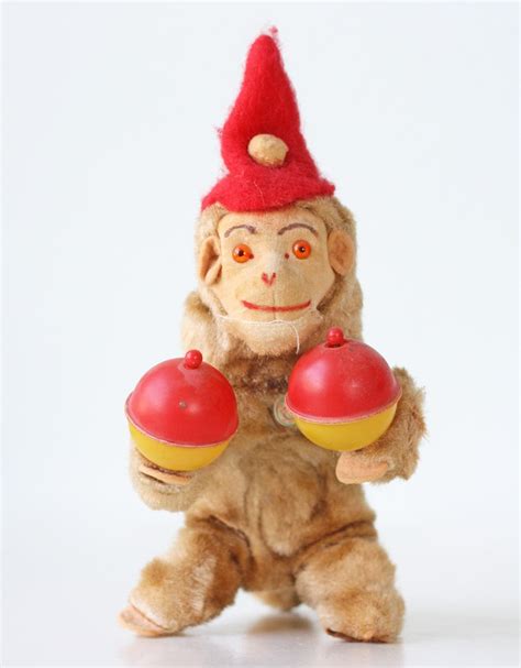 Vintage Monkey Toy With Maracas