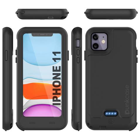 Punkjuice Iphone 11 Battery Case Waterproof Slim 3200mah Black