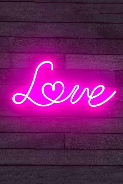 Pink Neon Sign Love Neon Sign For Your Home Decoration