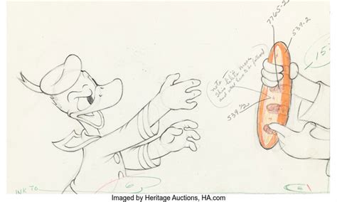 Donalds Cousin Gus Donald Duck Animation Drawing Walt Disney 1939 By