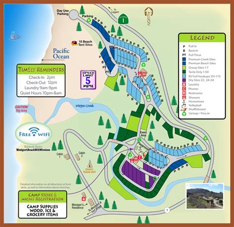 Westport Beach Rv Park And Campground Westport Ca Gps Campsites