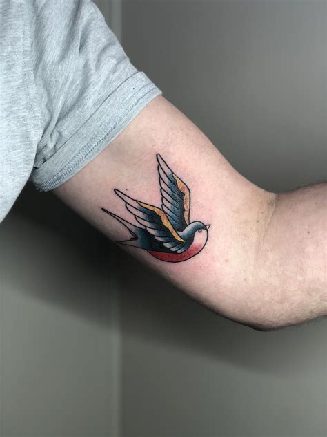 Traditional Sparrow Tattoo