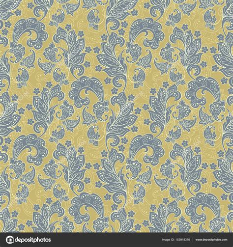 Seamless Paisley Pattern In Indian Style Floral Vector Illustration