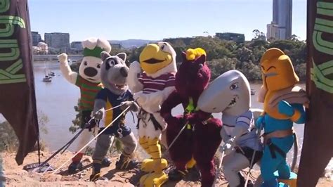 Nrl Mascots Get Out Of Their Comfort Zone In Brisbane Ahead Of Magic