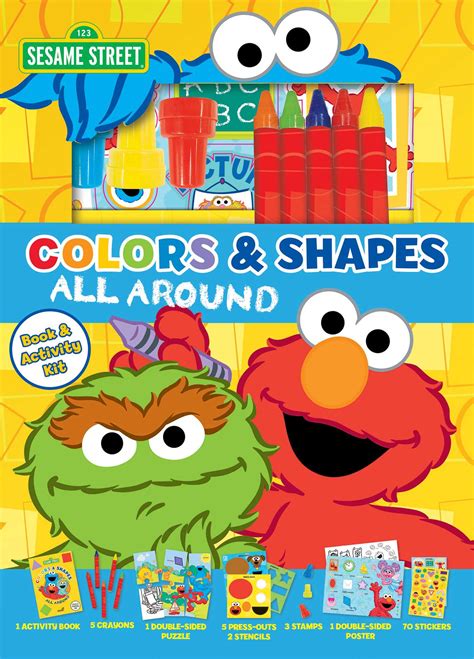Sesame Street Colors And Shapes All Around Book Summary And Video