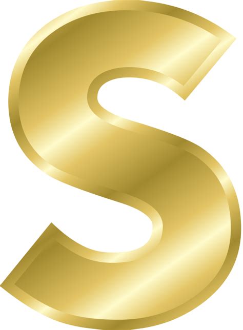 Free Clip Art Effect Letters Alphabet Gold By Chrisdesign