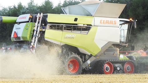 Claas Lexion 8800 In The Field Harvesting Wheat Harvest Season 2021
