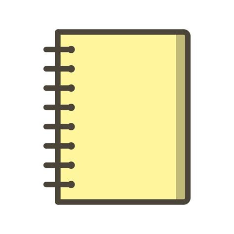 Vector Spiral Notebook Icon 349135 Vector Art At Vecteezy