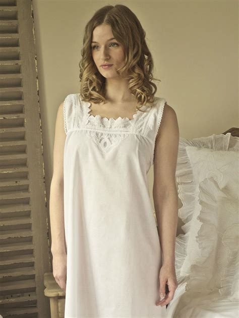 Victorian Nightgown 100 Cotton Nightdress White Nightie