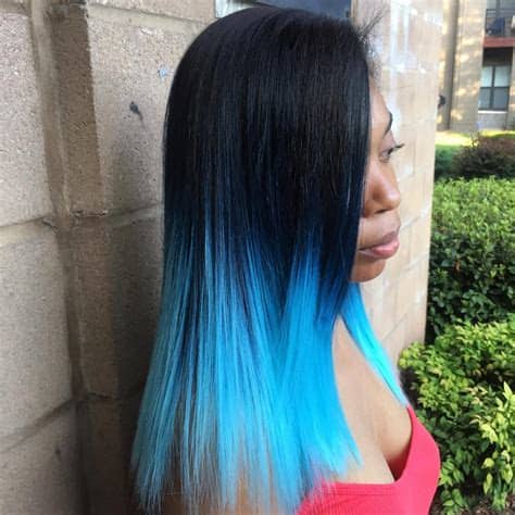 This deep, rich hair color has an intense midnight blue hue that brings a cool edge to black hair. 30 Blue Ombre Hair Color Ideas For Bold Trendsetters