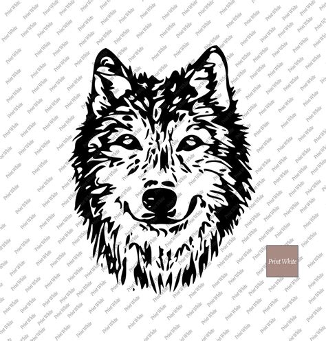 Wolf Svg Silhouette Wolf Clipart Wolf Head Svg Wolf Vector Etsy Uk