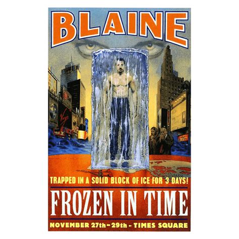 Posters Tagged Frozen In Time David Blaine Official Store