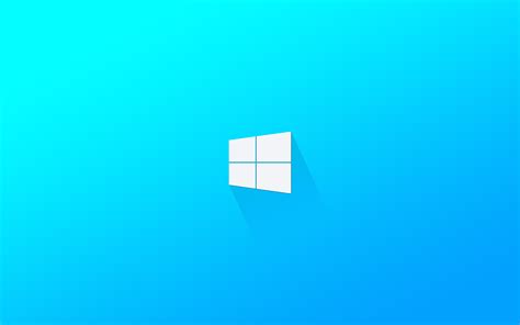 Wallpaper Minimalism Logo Windows 10 Windows 11 Colorful Blue