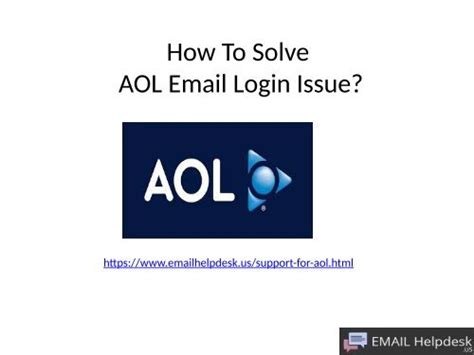 How To Solve Aol Email Login Issue