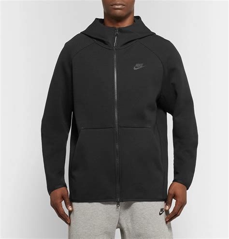 Nike Cotton Tech Fleece Zip Up Hoodie Men Black Nike