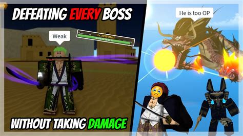 Defeating All Bosses Without Taking Damage On King Legacy Roblox