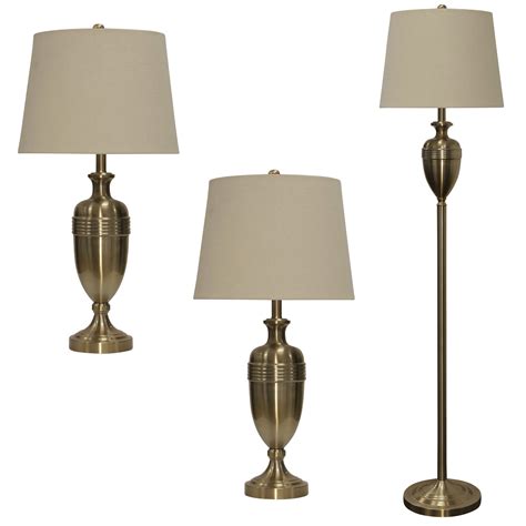 Table Lamp Sets Clearance Elegant Designs 3 Piece Hammered Bronze