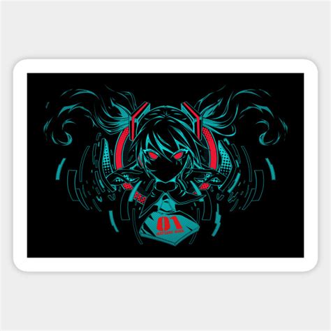 Hatsune Miku Vocaloid Sticker Teepublic