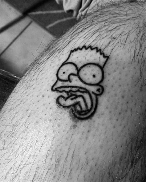 Tattoo outline outlines leg tattoos dragon legs dragons bridge. 50 Bart Simpson Tattoo Designs For Men - The Simpsons Ink ...