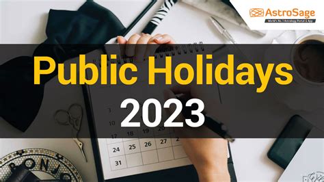 Completed List Of Public Holidays 2023 At Astrosage