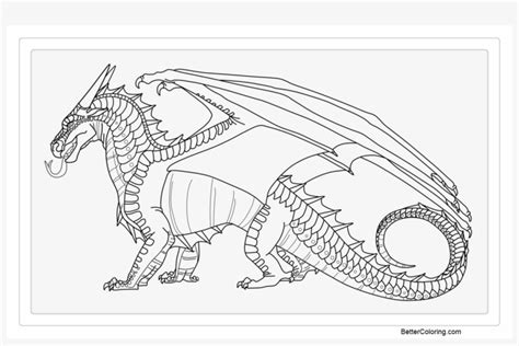 Wings Of Fire Nightwing Coloring Pages Coloring Pages
