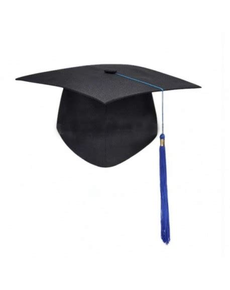 Unisex Adult Graduation Cap With Tassel Adjustable Black Blue