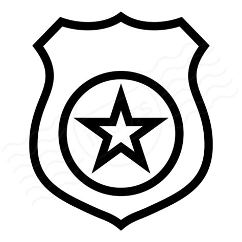 Police Badge Outline Free Download On Clipartmag