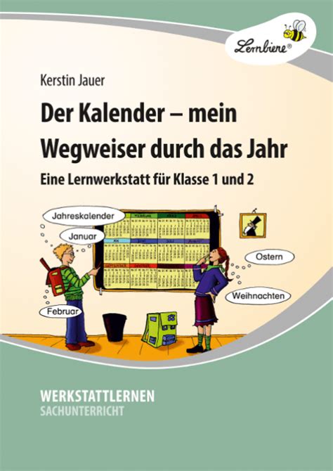 Kalender Grundschule Materialwiese Jahreszeiten Monate Wochentage