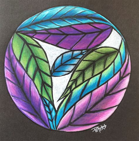 Leaves Colored Pencil In Colored Pencil Drawings Available Pieces