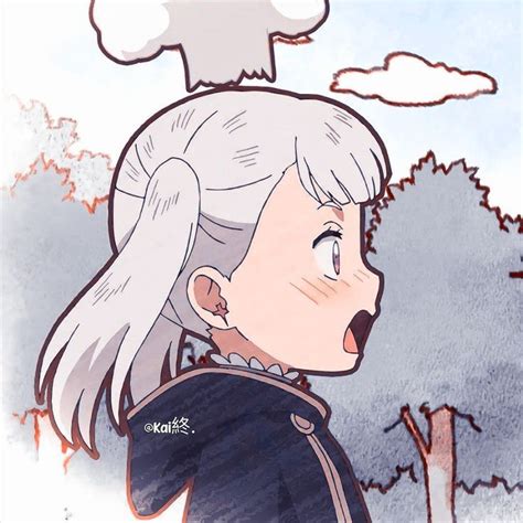 A Drawing Of A Woman With White Hair Wearing A Black Coat And Looking
