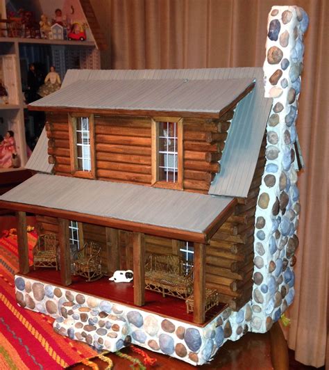 Half Scale Log Cabin Cabin Dollhouse Popsicle Stick Houses Cabin