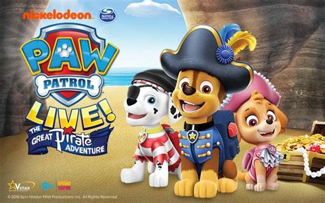 Nickalive Paw Patrol Live The Great Pirate Adventure To Set Sail To