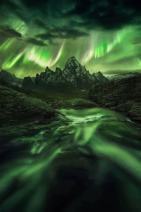 Aurora In The Yukon Canada Northern Lights Landscape Photography