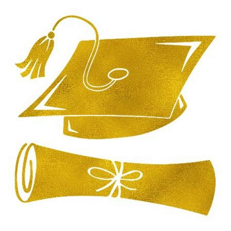 Download High Quality Graduation Hat Clipart Gold Transparent Png